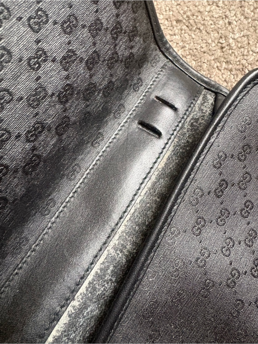 Auth Gucci Micro GG logo 2way clutch shoulder bag No strap - Picture 12 of 16
